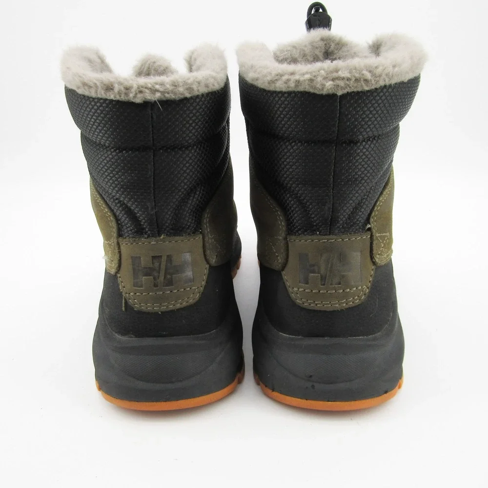Helly Hansen Mens Garibaldi V3 Winter Boots Size 9.5 Leather Faux Fur Moc Toe